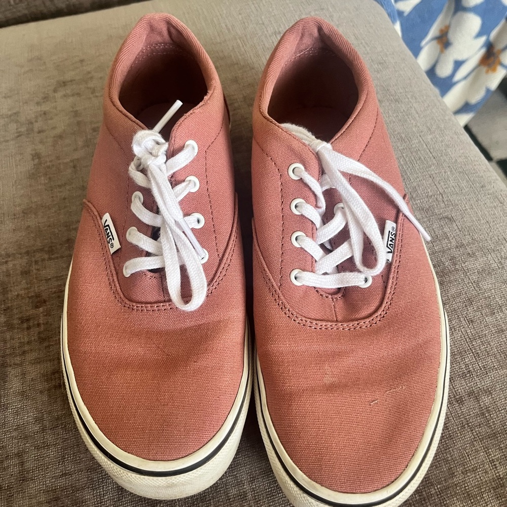 Vans Rose Canvas Shoes with White Laces